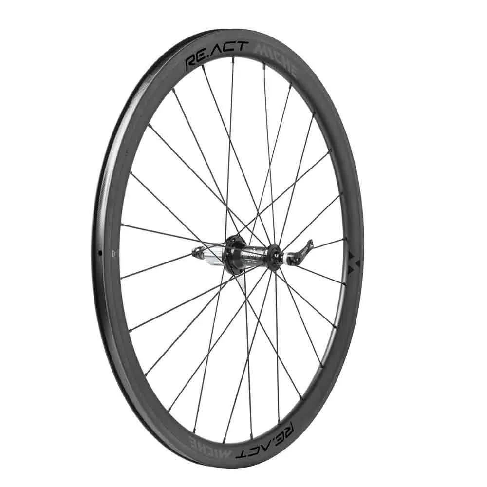 Miche Re.act Landsvägshjulset, Black, 12 x 100/12 x 142mm, Shimano/Sram HG Miche Re.act Landsvägshjulset, Black, 12 x 100/12 x 142mm, Shimano/Sram HG