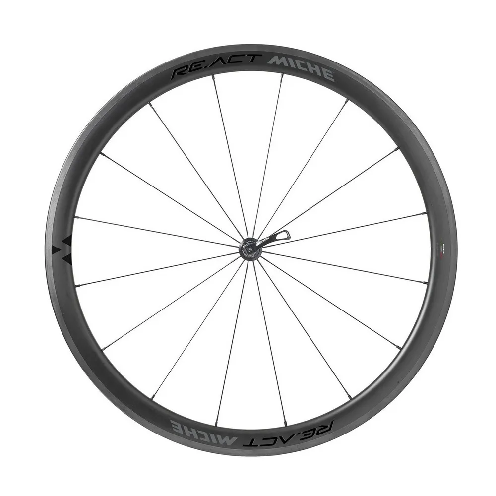 Miche Re.act Landsvägshjulset, Black, 12 x 100/12 x 142mm, Shimano/Sram HG Miche Re.act Landsvägshjulset, Black, 12 x 100/12 x 142mm, Shimano/Sram HG