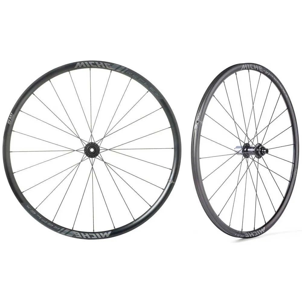 Miche Reflex Dx 700 Tubeless Landsvägshjulset, Black, 12 x 100 / 12 x 142mm, Shimano/Sram HG Miche Reflex Dx 700 Tubeless Landsvägshjulset, Black, 12 x 100 / 12 x 142mm, Shimano/Sram HG