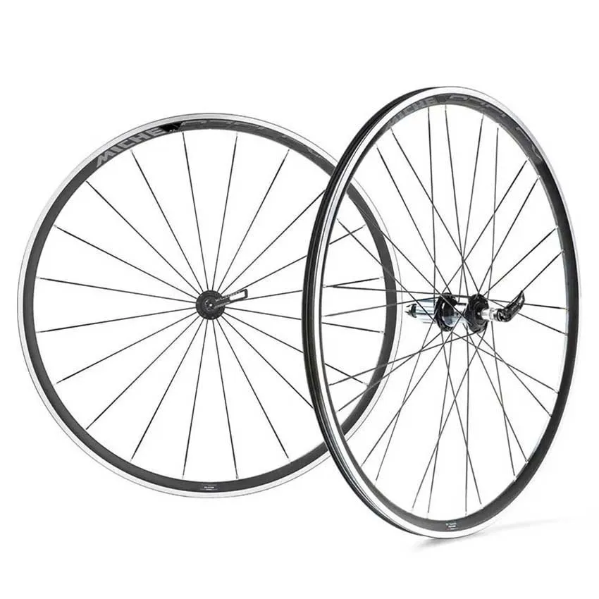Miche Reflex Rx7 Hjulpar För Cykel, Black / silver, 100 / 130mm, Shimano Micro Spline
