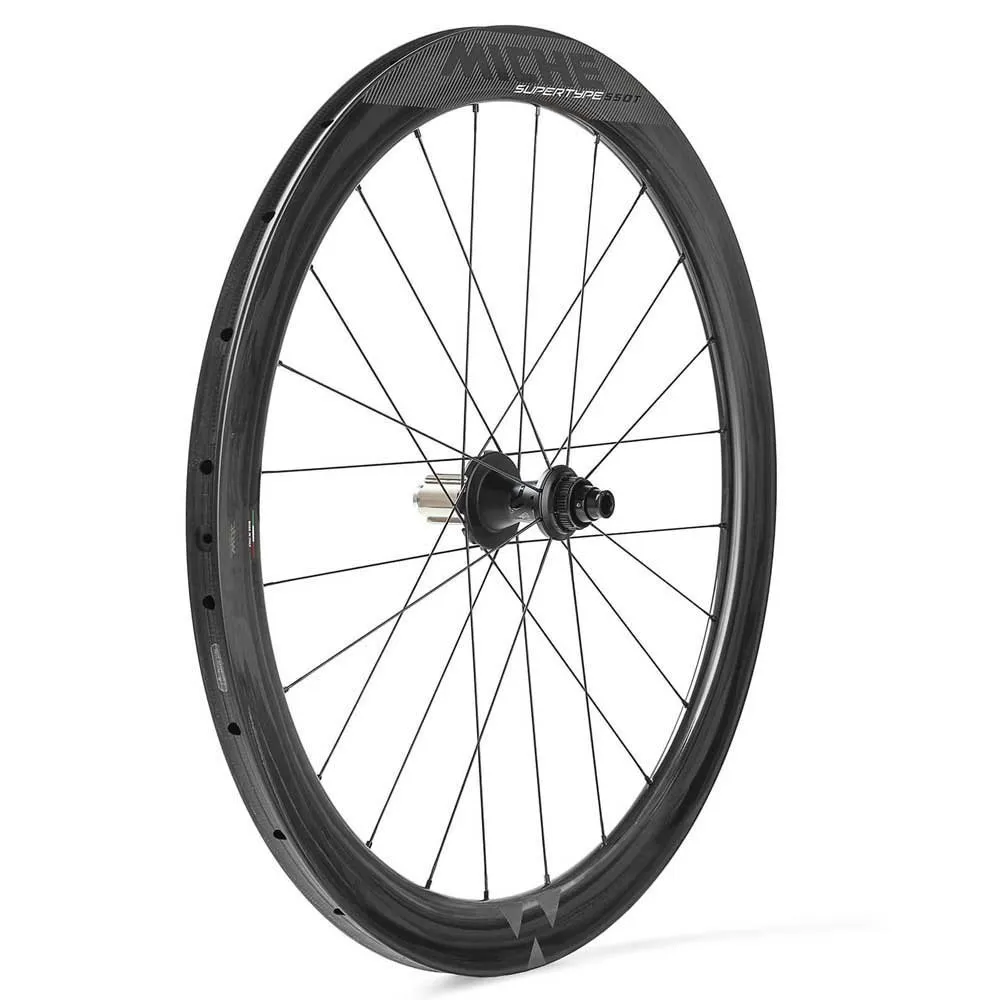 Miche Supertype 550tdx Disc Tubeless Landsvägshjulset, Black, 12 x 100/12 x 142mm, Shimano/Sram HG