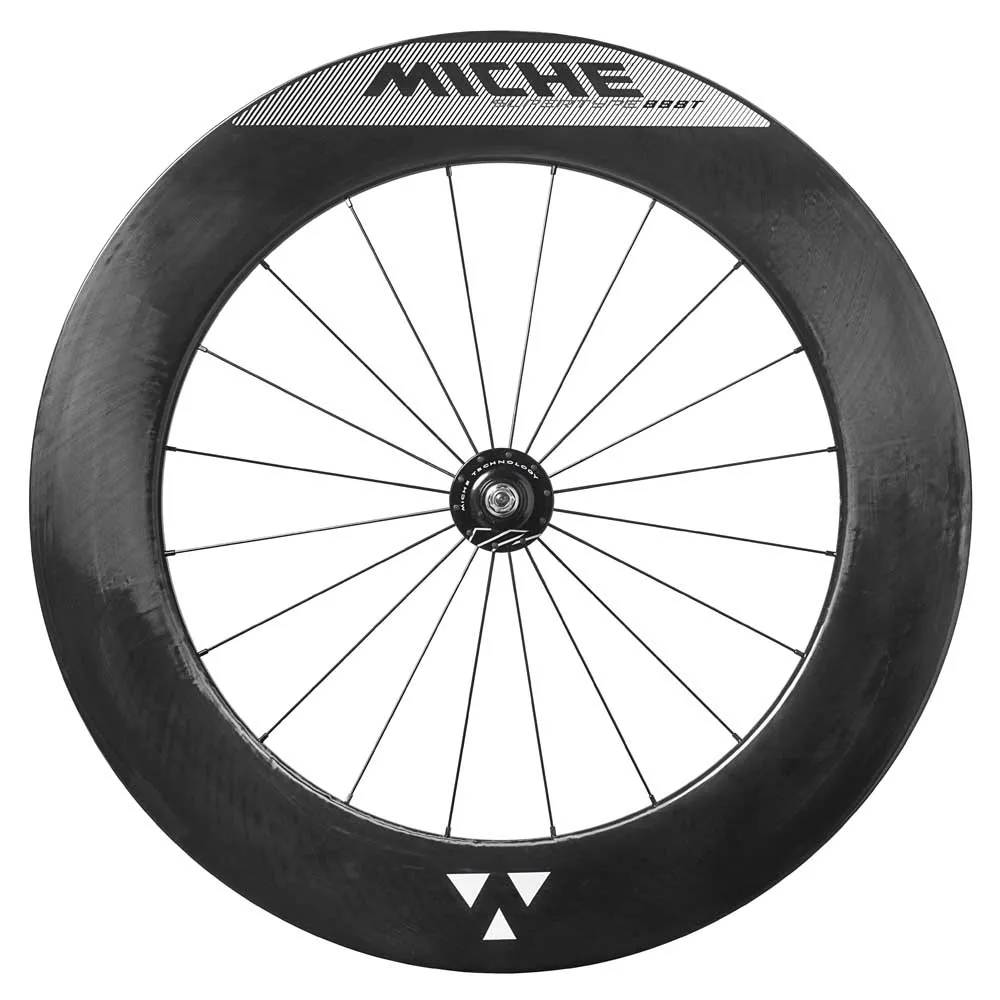 Miche Supertype 888 T Track Tubular Framhjul, Black, 9 x 100mm