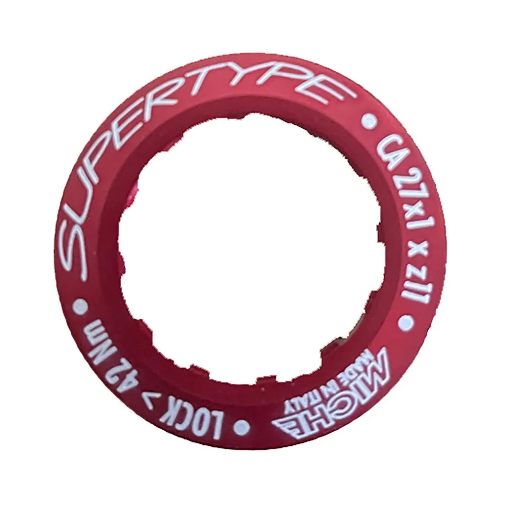 Miche Supertype Campagnolo 11s Kassett Låsring, Red, One Size