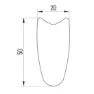 Miche Supertype Spx 5 Track Tubular Framhjul, Black, 12 x 100mm