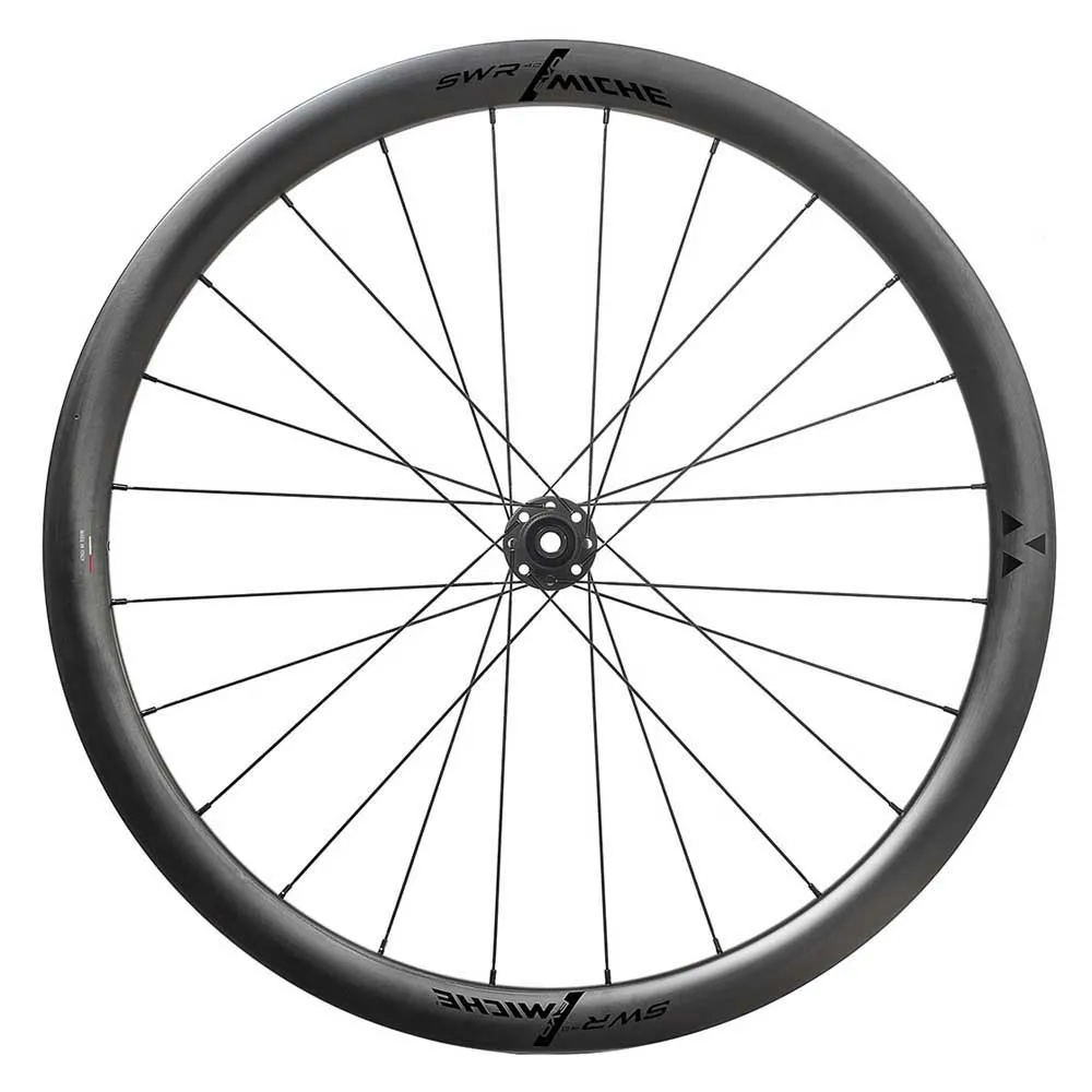 Miche Swr Evo 40 Mm Cl Disc Tubeless Landsvägshjulset, Black, 12 x 100/12 x 142mm, Sram XDR