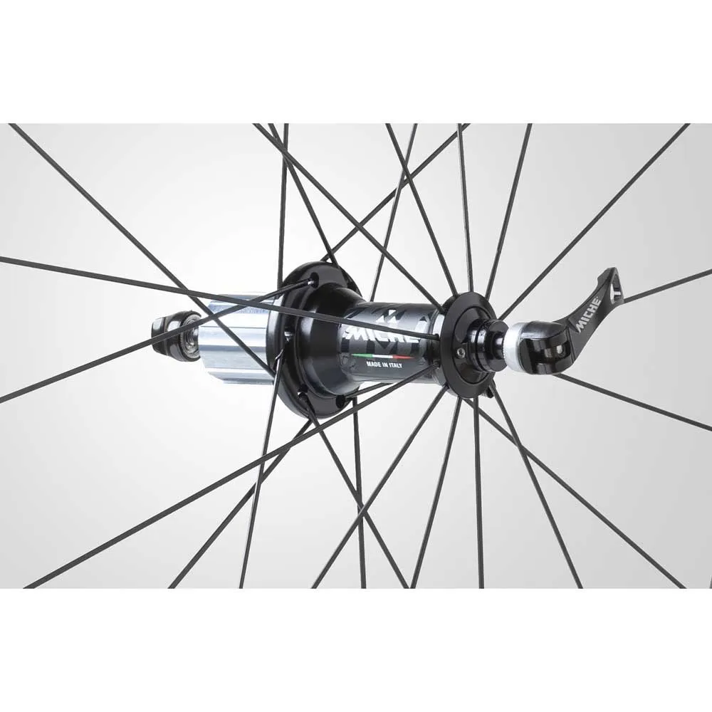 Miche Swr Rim 38 Tubeless Landsvägshjulset, Black, 9 x 100/10 x 130mm, Shimano/Sram HG Miche Swr Rim 38 Tubeless Landsvägshjulset, Black, 9 x 100/10 x 130mm, Shimano/Sram HG