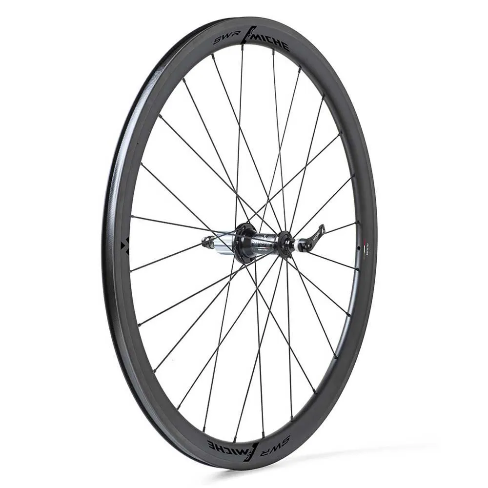 Miche Swr Rim 38 Tubeless Landsvägshjulset, Black, 9 x 100/10 x 130mm, Shimano/Sram HG Miche Swr Rim 38 Tubeless Landsvägshjulset, Black, 9 x 100/10 x 130mm, Shimano/Sram HG