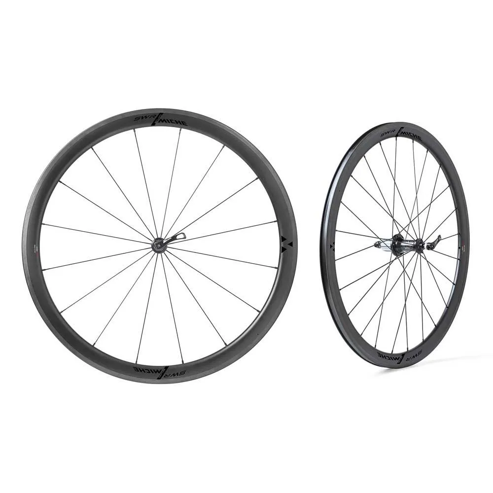 Miche Swr Rim 38 Tubeless Landsvägshjulset, Black, 9 x 100/10 x 130mm, Shimano/Sram HG Miche Swr Rim 38 Tubeless Landsvägshjulset, Black, 9 x 100/10 x 130mm, Shimano/Sram HG