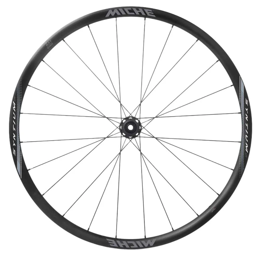 Miche Syntium Dx Wr Landsvägshjulset, Black, 12 x 100 / 12 x 142mm, Shimano/Sram HG