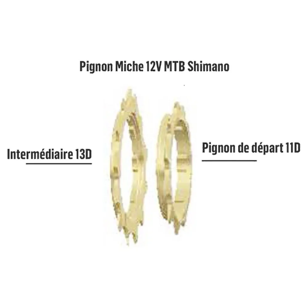 Miche Xm 12-11s Kugghjul, Silver, 11t