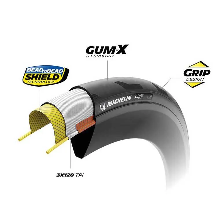 Michelin Pro5 Ts Competition Tubeless 700 X 28 Landsvägsdäck, Black, 700 x 28 Michelin Pro5 Ts Competition Tubeless 700 X 28 Landsvägsdäck, Black, 700 x 28