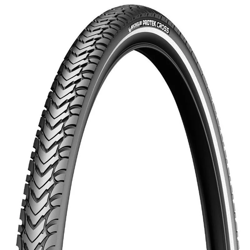 Michelin Protek Cross Reflective Flank 26´´ X 1.85 Styvt Urbandäck, Black, 26" x 1.85 Michelin Protek Cross Reflective Flank 26´´ X 1.85 Styvt Urbandäck, Black, 26" x 1.85