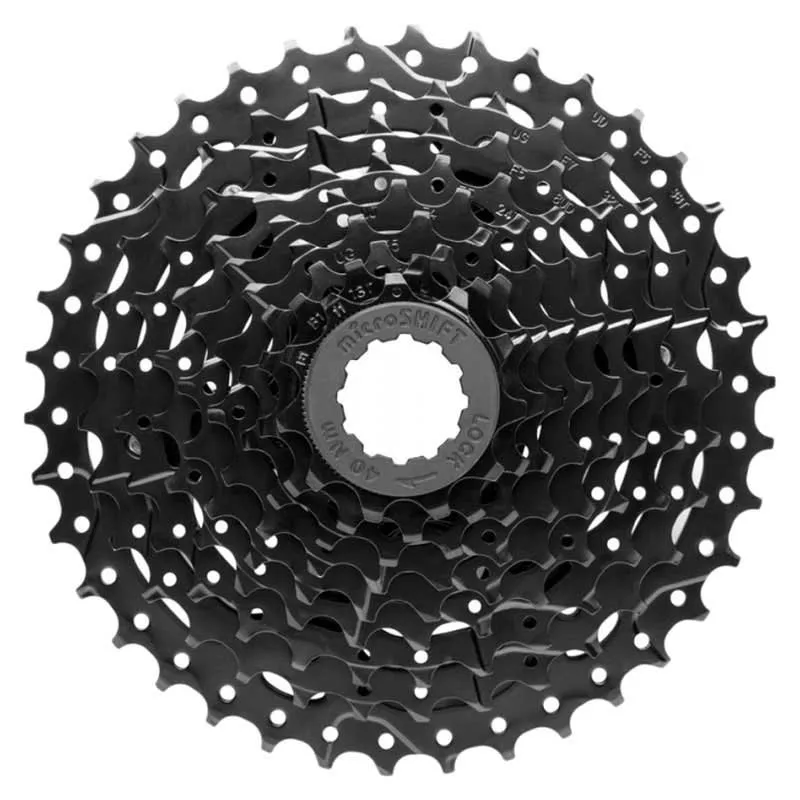 microSHIFT Advent H-series Aluminum Kassett, Black, 9s, 11-42t