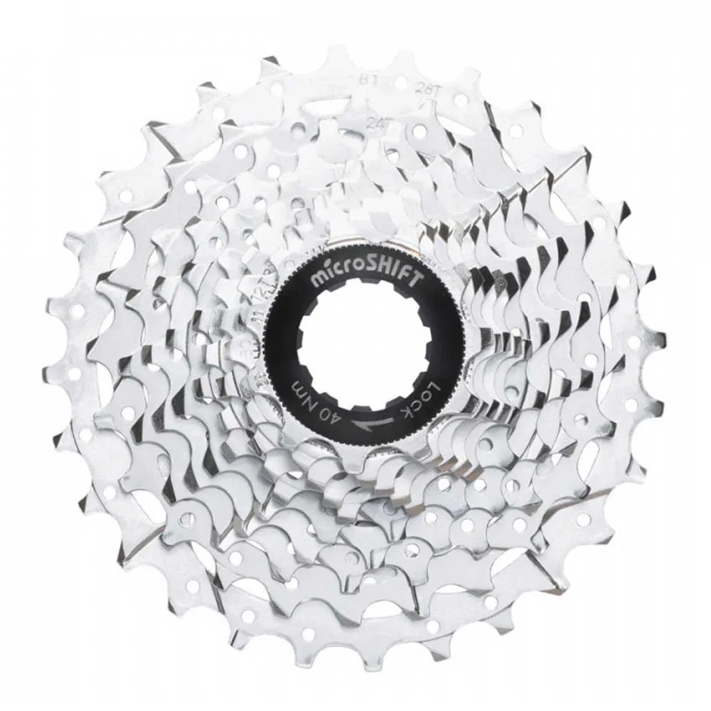 microSHIFT Road Centos Kassett, Silver, 10s, 11-28t