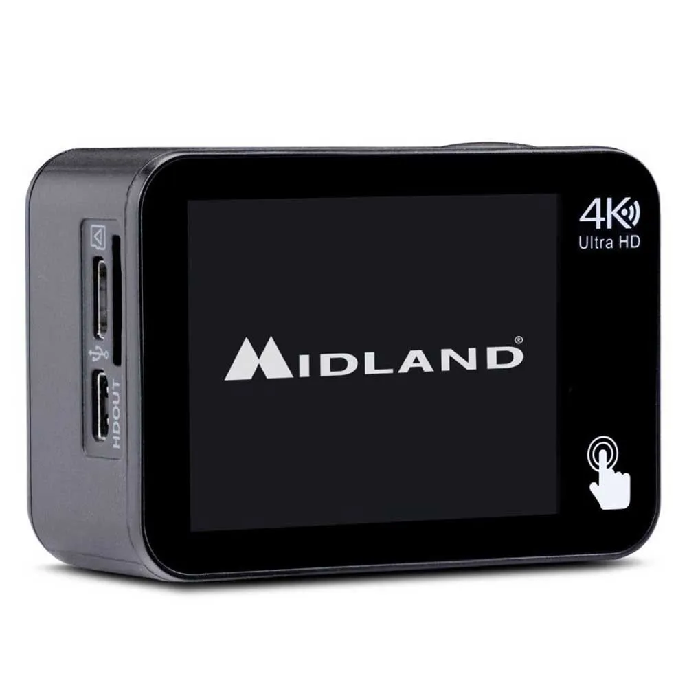Midland H9 Pro 4k@30fps 20mp Actionkamera, Black, One Size