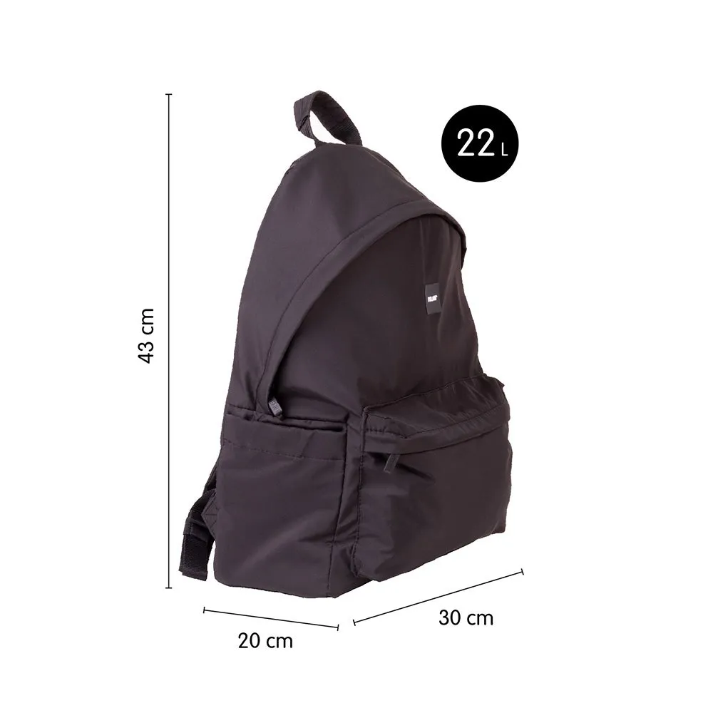 Milan 2-zip Urban Classic Shadow-serien Ryggsäck 22l, Black