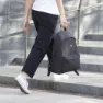 Milan 2-zip Urban Classic Shadow-serien Ryggsäck 22l, Black
