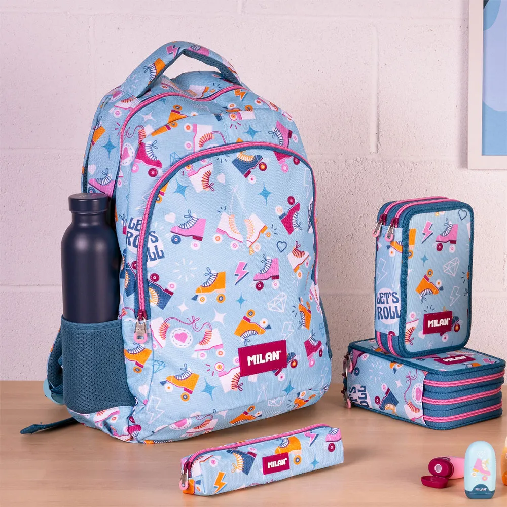 Milan 2 Zipped Skolväska Med Hjul 2 Special Series 21l, Multicolor
