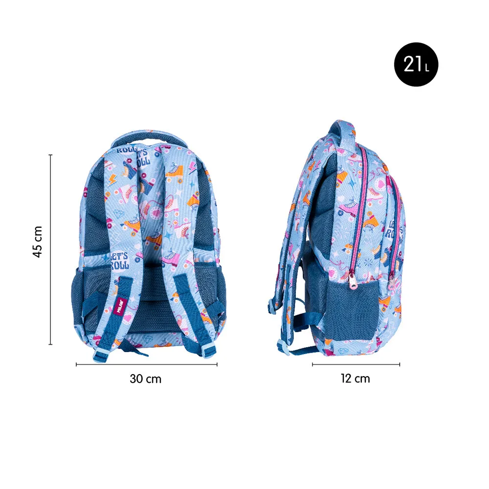 Milan 2 Zipped Skolväska Med Hjul 2 Special Series 21l, Multicolor