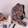Milan 4 Dragkedja Skolryggsäck Fingrar Specialserie 25l, Multicolor
