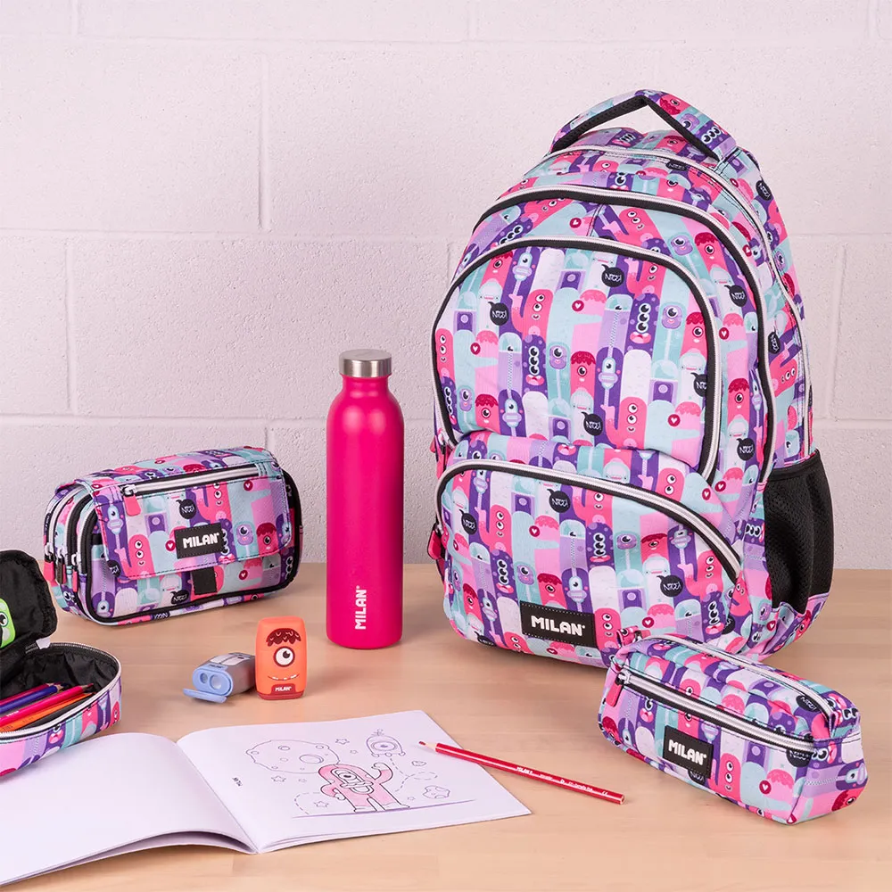 Milan 4 Ryggsäckar Med Dragkedja Aliens 2 Specialutgåva 25l, Multicolor