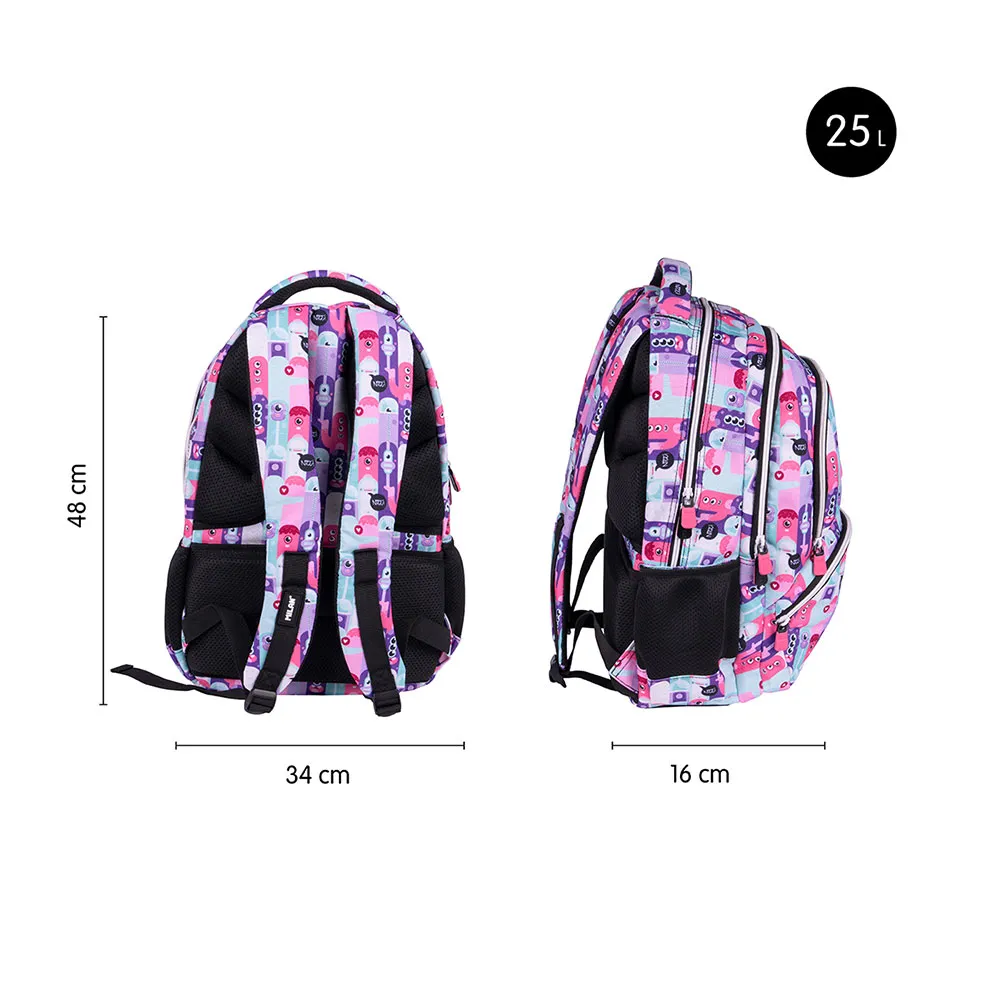 Milan 4 Ryggsäckar Med Dragkedja Aliens 2 Specialutgåva 25l, Multicolor