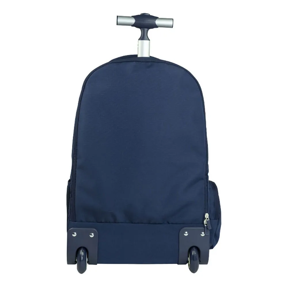 Milan 6 Zip Wheeled Backpack 25l 1918 Series Ryggsäck Med Hjul, Navy blue