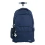 Milan 6 Zip Wheeled Backpack 25l 1918 Series Ryggsäck Med Hjul, Navy blue