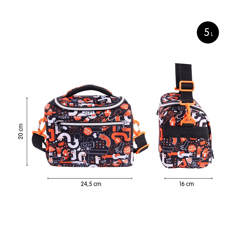 Milan Isotermisk Matväska Stor Kapacitet Fingers Special Series 5l, Multicolor