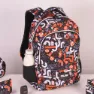Milan Skolryggsäck Med 2 Dragkedjor Fingrar Specialserie 21l, Multicolor