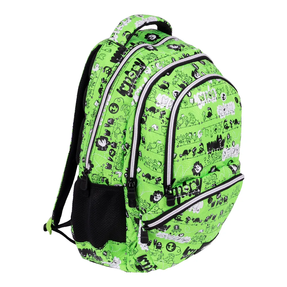 Milan Skolryggsäck Med 4 Dragkedjor Tandem 2 Special Series 25l, Multicolor