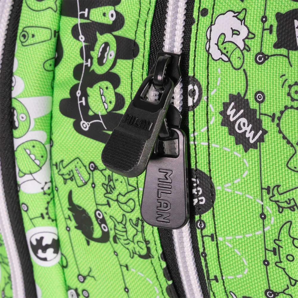 Milan Skolryggsäck Med 4 Dragkedjor Tandem 2 Special Series 25l, Multicolor