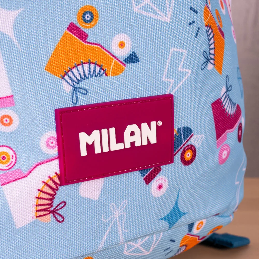 Milan Skolväska Med Hjul 4 Dragkedjor 2 Special Series 25l, Multicolor