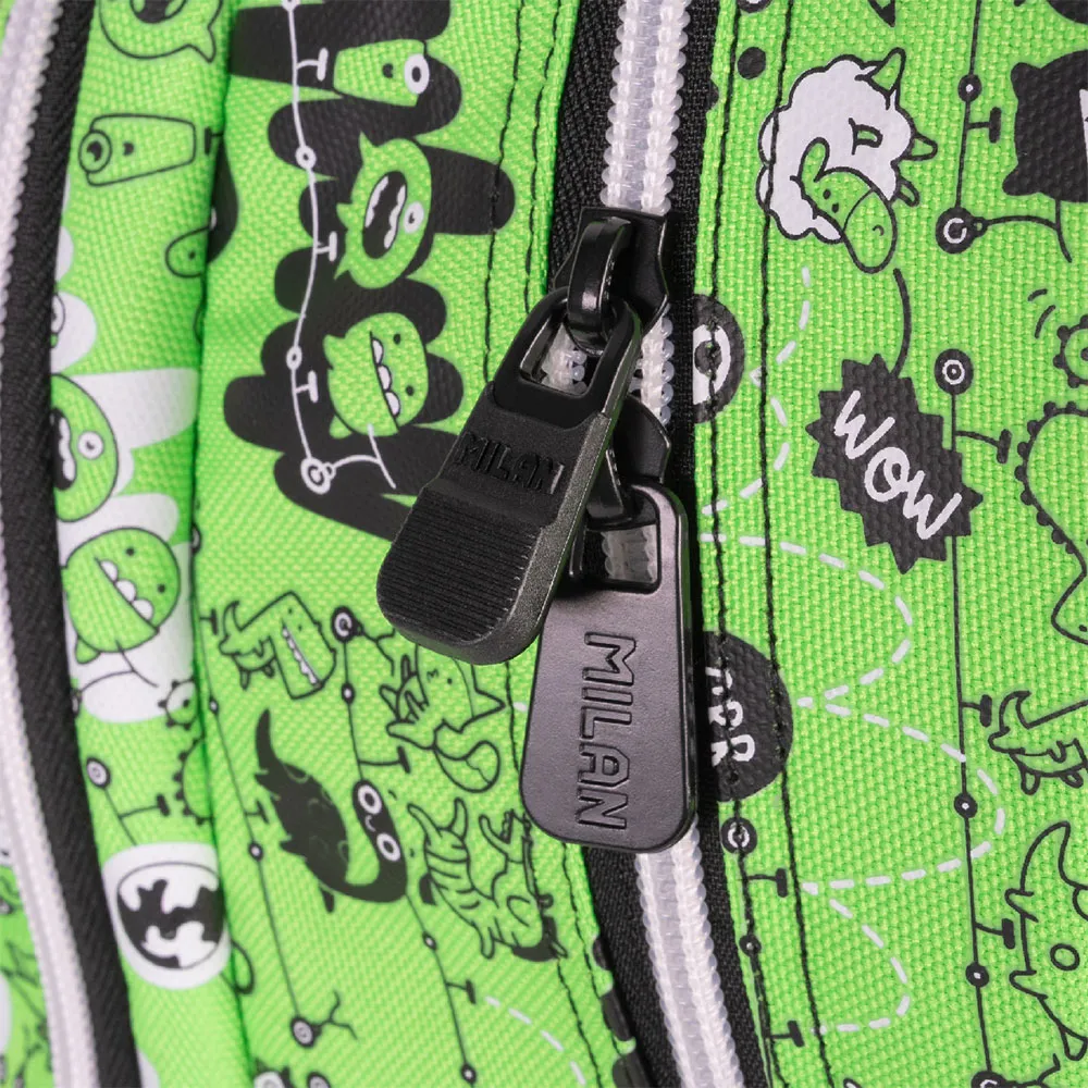 Milan Skolväska Tandem 2 Special Series Med 2 Fack 21l, Multicolor