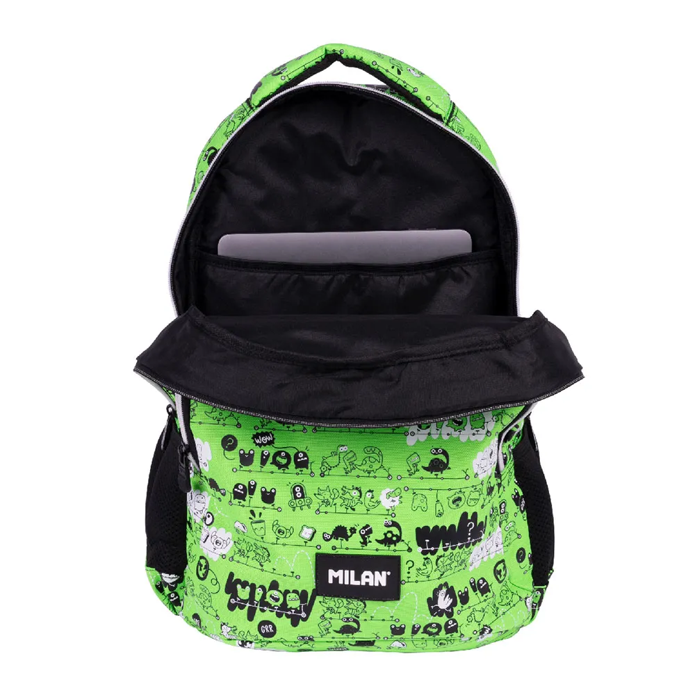 Milan Skolväska Tandem 2 Special Series Med 2 Fack 21l, Multicolor
