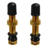 Miles Wide Schrader Tubeless Ventiler, Gold, 44mm