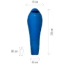 Millet Baikal 750 5-10°c Sovsäck, Sky diver, Right Zipper