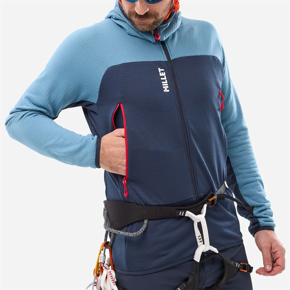 Millet Fusion Grid Sweatshirt Med Dragkedja