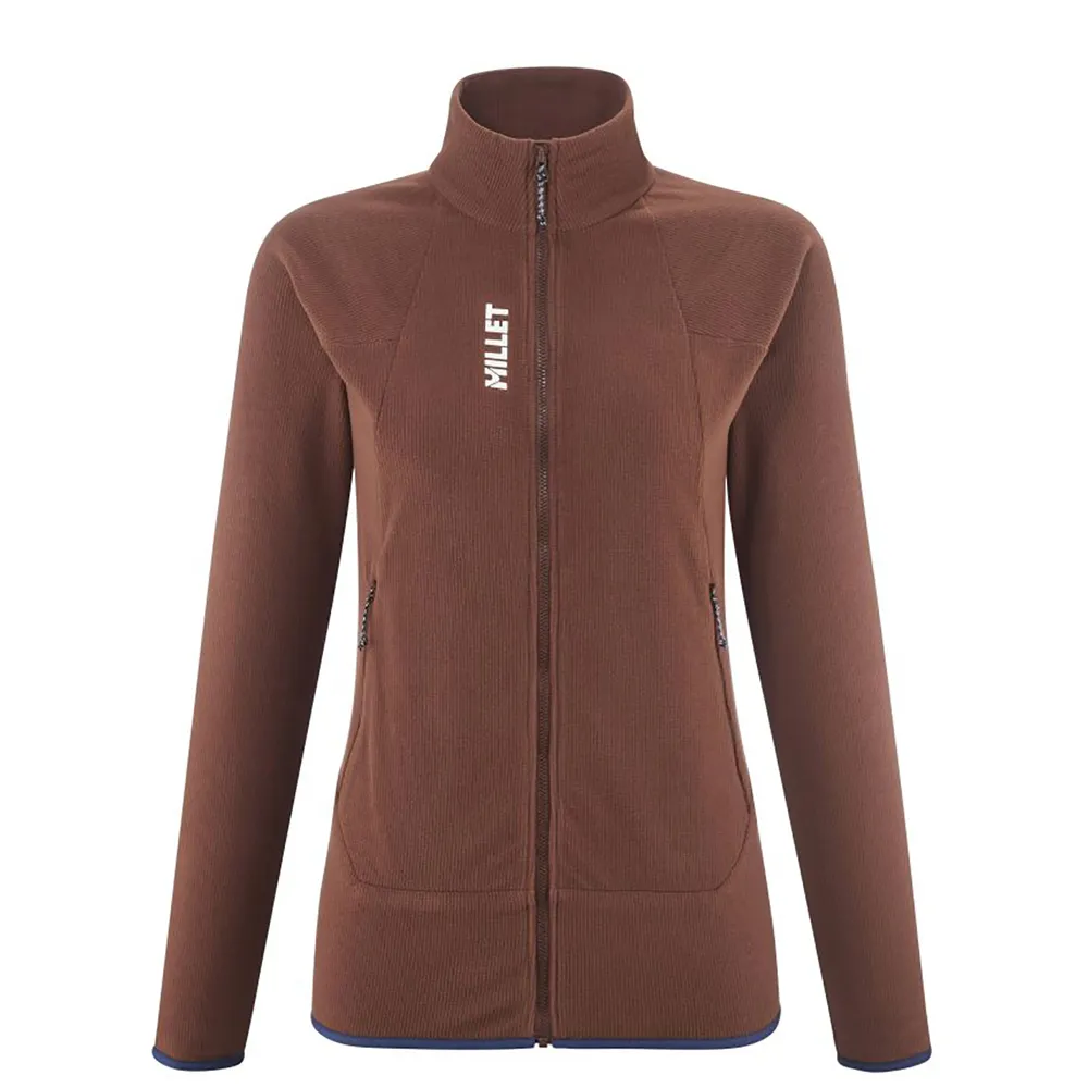 Millet K Lightgrid Fleecejacka Med Dragkedja, Cinnamon