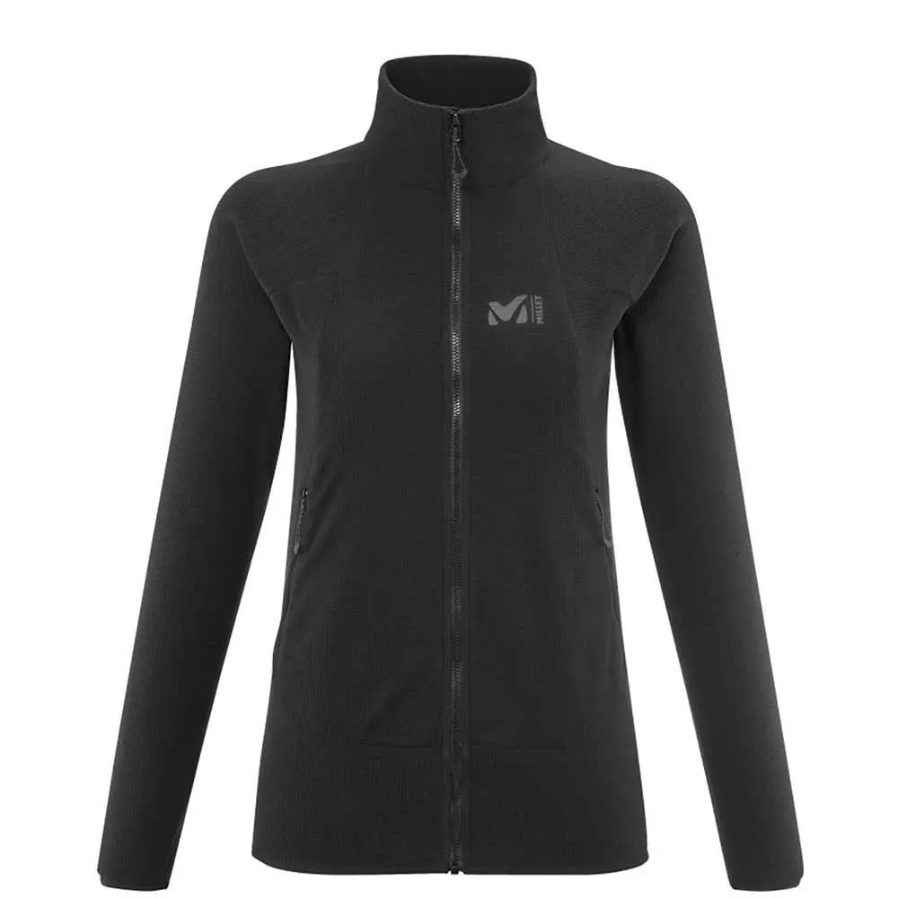 Millet Lightgrid Fleecejacka Med Dragkedja, Black / noir Millet Lightgrid Fleecejacka Med Dragkedja, Black / noir
