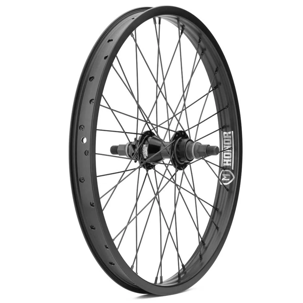 Mission Honor Cassette Lsd Bakhjul, Black / black, 14mm