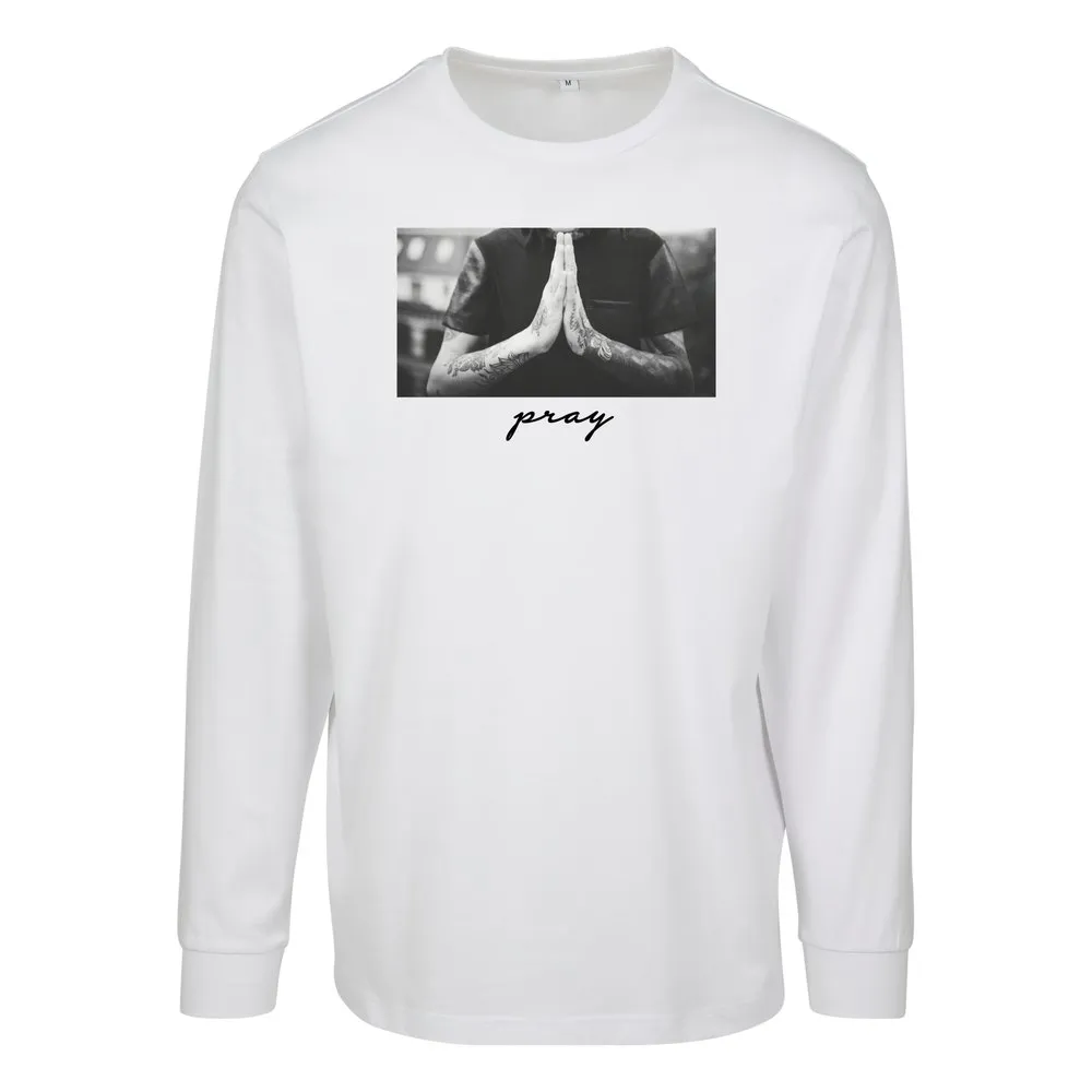 Mister Tee Urban Classics Pray T-shirt Med Lång ärm male