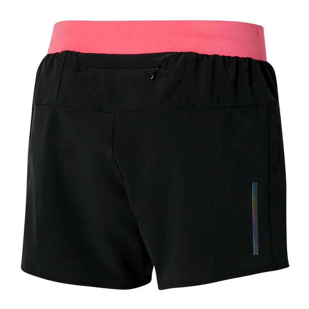 Mizuno Alpha 4.5´´ Shorts female, Black / s coral
