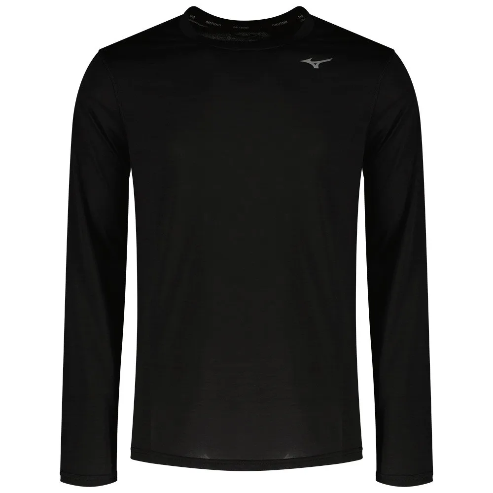 Mizuno Impulse Core T-shirt Med Lång ärm male, Black Mizuno Impulse Core T-shirt Med Lång ärm male, Black