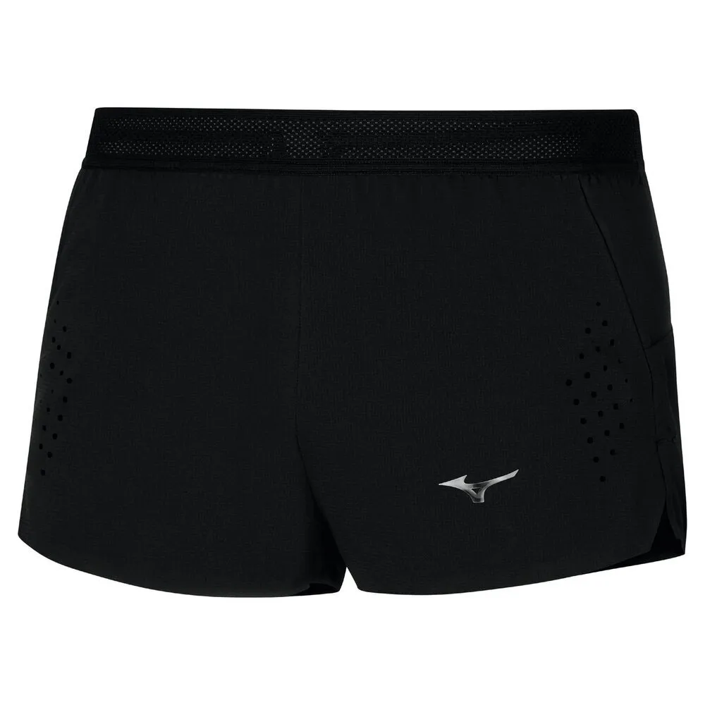 Mizuno Tech Light Split 1.5 Shorts male, Black