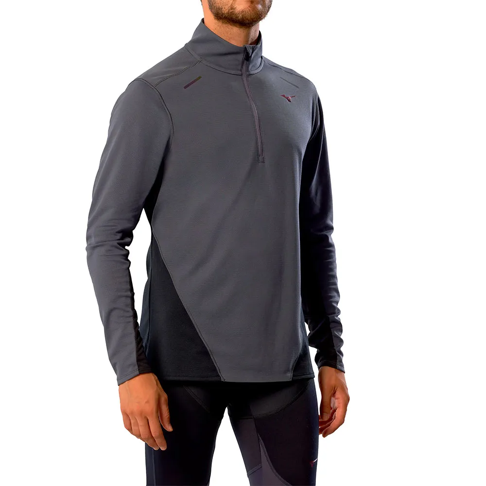 Mizuno Tech Thermal Charge Halv Dragkedja Långärmad T-shirt male Mizuno Tech Thermal Charge Halv Dragkedja Långärmad T-shirt male