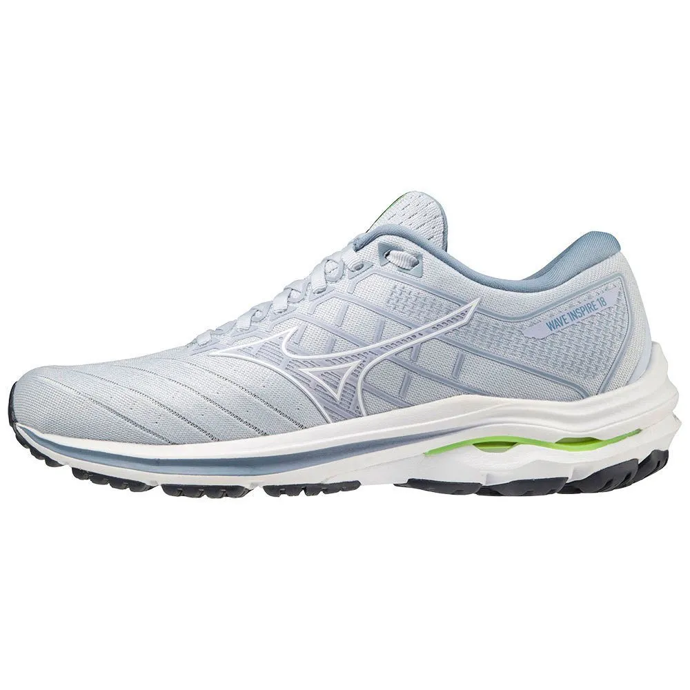 Mizuno Wave Inspire 18 Löparskor female, Heather / white / tropospheree