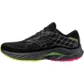 Mizuno Wave Inspire 20 Unisex Löparskor male, Black / silver / sunny lime