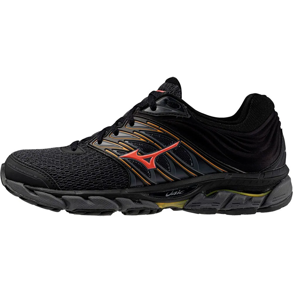 Mizuno Wave Paradox 5 Löparskor female, Black / dubarry / carrot curl