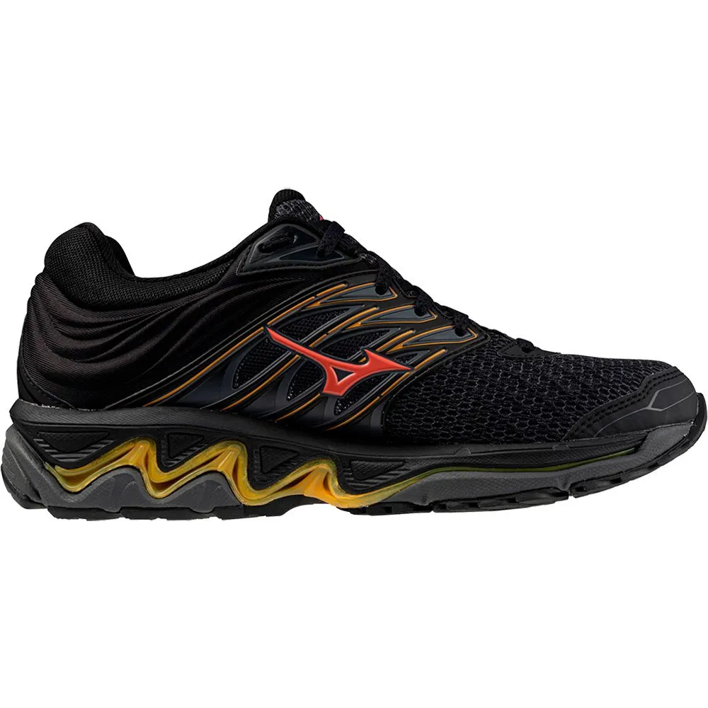 Mizuno Wave Paradox 5 Löparskor female, Black / dubarry / carrot curl